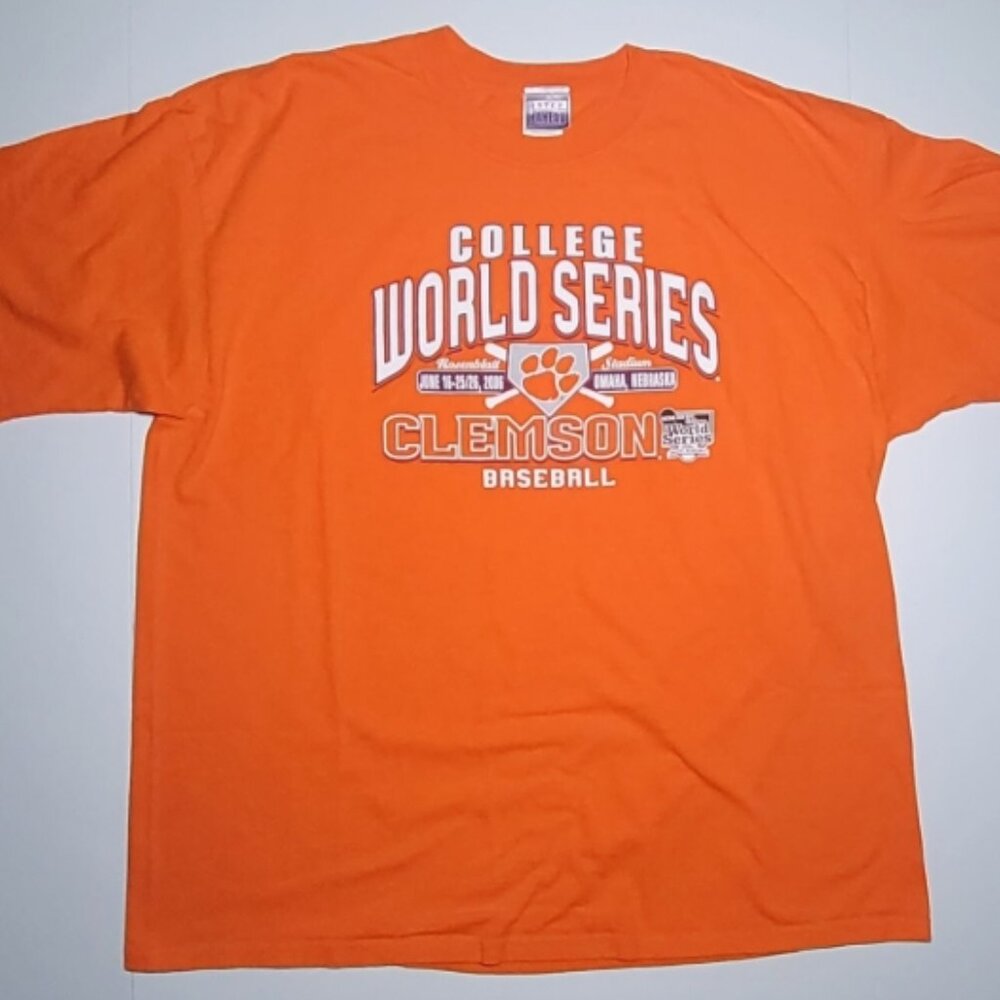 Step Ahead NCAA Clemson Tigers 2006 Mens College World Series T Shirt Size 2XL